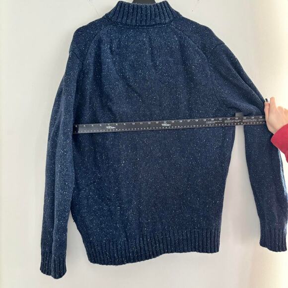 Untuckit Vangone Wool Blend Sweater Mens XL 1/4 Button Lambs Wool Blend - Picture 5 of 10